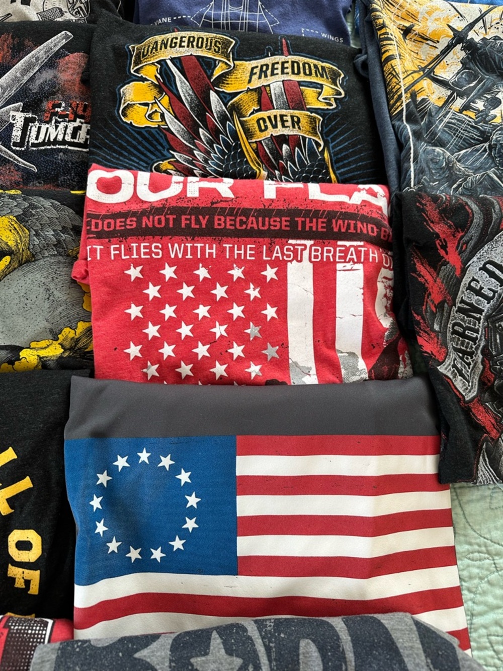 Nine Line Apparel 27 Graphic Patriotic American Tee Shirts Size Large - Picture 9 of 14